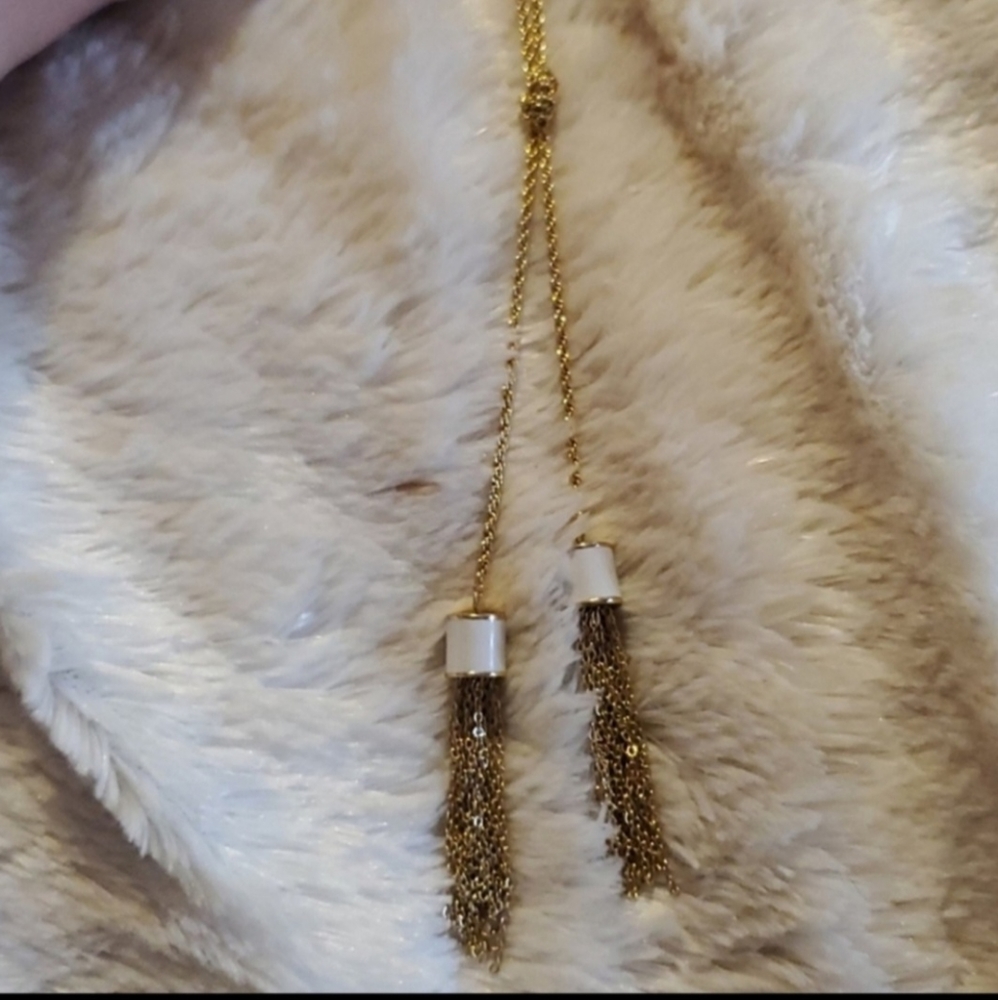 Brahmin Fairhaven dup tassel necklace